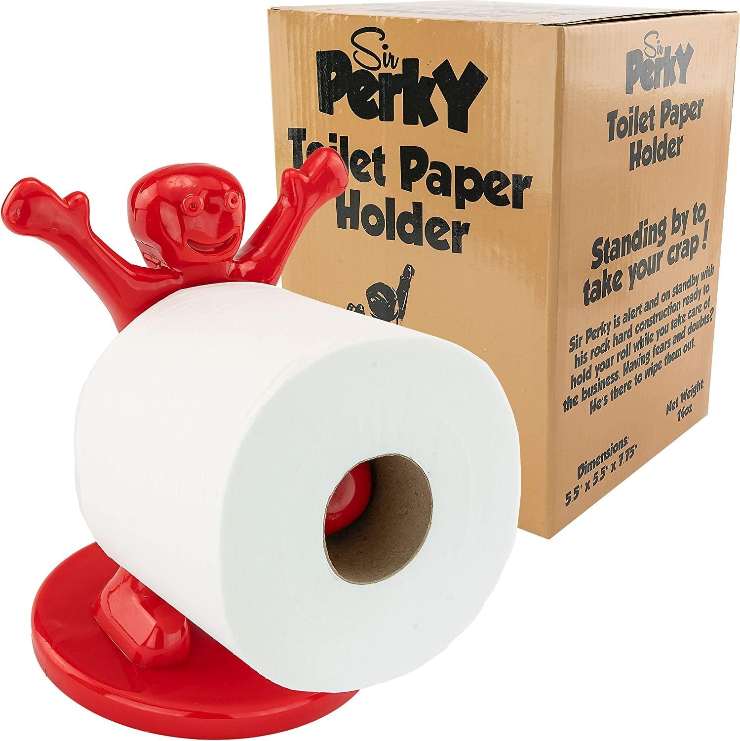 Sir Perky Toilet Paper Holder Fairly Odd Funny Raunchy Novelty Gag Gift/Present